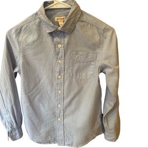 Cat & Jack Button Down - Blue - Boys 8/10 - Soft